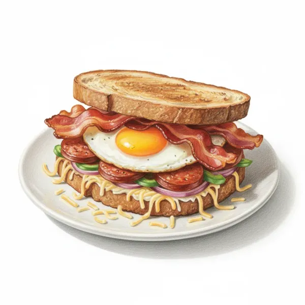 Chorizo Bacon Sandwich