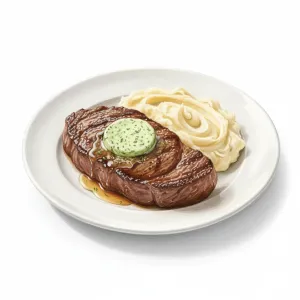 Steak and mashed potatoes