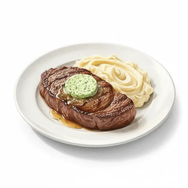Steak and mashed potatoes