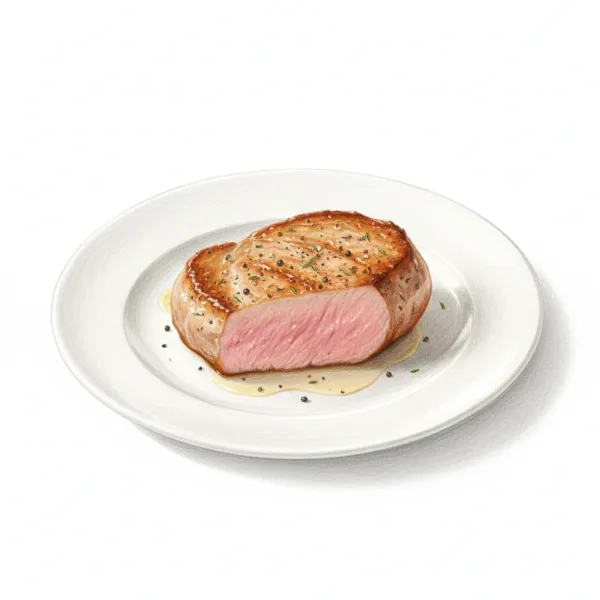 Bife de lombo de porco suculento na Airfryer