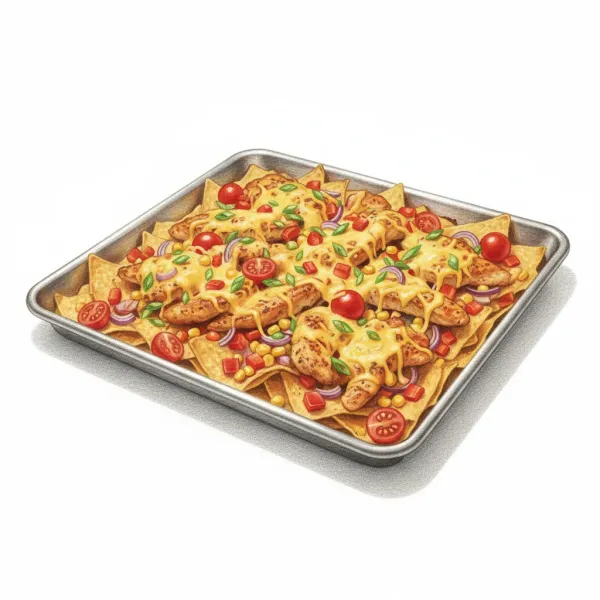 Assadeira de Nachos com Frango